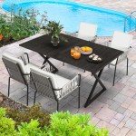 YITAHOME Set of 4 All-Weather Dining Chairs