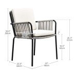YITAHOME Set of 4 All-Weather Dining Chairs