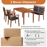 4-Piece Outdoor Patio Dining Set with Umbrella Hole