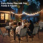 Expandable Aluminum Patio Dining Table for 6-8