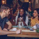 Set of 4 Stackable Metal Dining Chairs