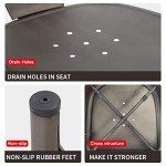 Set of 4 Stackable Metal Dining Chairs