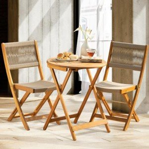 Elegant 3-Piece Heavy Duty Outdoor Bistro Set