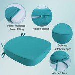 Set of 6 Thick Waterproof Outdoor Chair Cushions