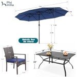 7-Piece Outdoor Dining Set with Umbrella