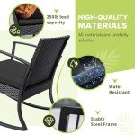 Homall 3-Piece Outdoor Bistro Set with Cushions
