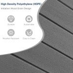 3-Piece Adirondack Outdoor Bar Set - Grey