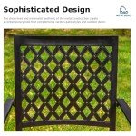 7-Piece Metal Patio Dining Set with Swivel Chairs