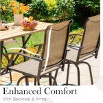 Sophia & William Outdoor Bar Set with Swivel Chairs