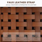 5-Piece Swivel Patio Bar Set with Fire Pit