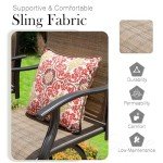 Sophia & William Outdoor Bar Set with Swivel Chairs