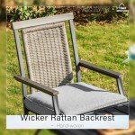 3-Piece Outdoor Bar Set with Swivel Chairs