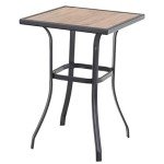 PHI VILLA Outdoor Bar Height Bistro Table