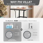 PHI VILLA Outdoor Bar Height Bistro Table