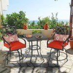 Patiomore Outdoor Bar Table with Umbrella Hole