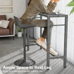 Mr IRONSTONE 39'' Waterproof Outdoor Bar Table