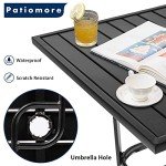 Patiomore Outdoor Bar Table with Umbrella Hole