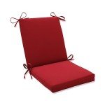 Pompeii Solid Weather-Resistant Chair Cushion, Red