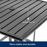 Patiomore Outdoor Bar Table with Umbrella Hole