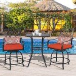 Patiomore Outdoor Bar Table with Umbrella Hole