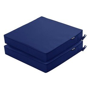 Navy Outdoor Chair Cushions – Set of 2