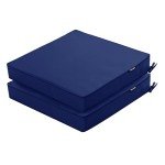 Navy Outdoor Chair Cushions – Set of 2