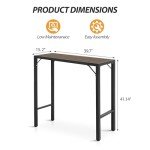 39” Outdoor Bar Table for Patio or Garden