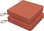 Spice Waterproof Patio Chair Cushions - Set of 2