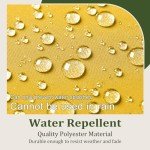 Yellow Tufted Seat Cushions for Patio Chairs - 2 Pack