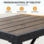 39” Outdoor Bar Table for Patio or Garden
