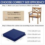 Navy Outdoor Chair Cushions – Set of 2