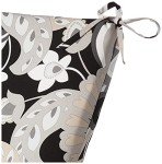 Floral Square Corner Chair Cushion with Ties