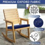 Navy Outdoor Chair Cushions – Set of 2