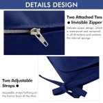 Navy Outdoor Chair Cushions – Set of 2