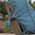 Plush Tufted Chaise Cushion in French Blue