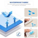 Set of 4 Waterproof 18x18 Outdoor Pillow Covers