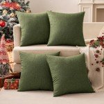 MIULEE Christmas Outdoor Throw Pillow Covers - 4 Pack