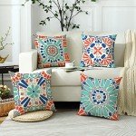 Set of 4 Waterproof 18x18 Outdoor Pillow Covers