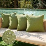 MIULEE Christmas Outdoor Throw Pillow Covers - 4 Pack
