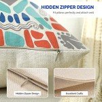 Set of 4 Waterproof 18x18 Outdoor Pillow Covers