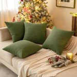MIULEE Christmas Outdoor Throw Pillow Covers - 4 Pack