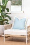 Hofdeco 20"x20" Coastal Baby Blue Pillow Cover