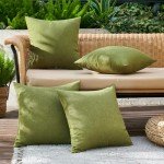 MIULEE Christmas Outdoor Throw Pillow Covers - 4 Pack