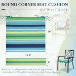 Wellsin Waterproof Outdoor Chair Cushions Set of 4