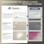 Favoyard Waterproof Deep Seat Patio Cushion Set