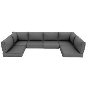 Grey Outdoor Cushions for Patio Furniture Set