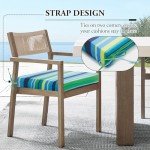 Wellsin Waterproof Outdoor Chair Cushions Set of 4