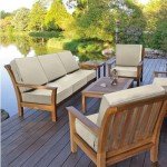 Favoyard Waterproof Deep Seat Patio Cushion Set