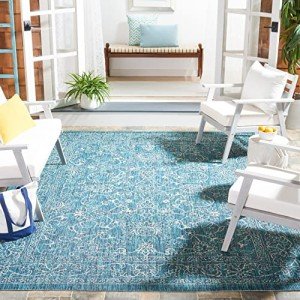 Turquoise 8' x 10' Waterproof Patio Mat