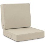 Favoyard Waterproof Deep Seat Patio Cushion Set